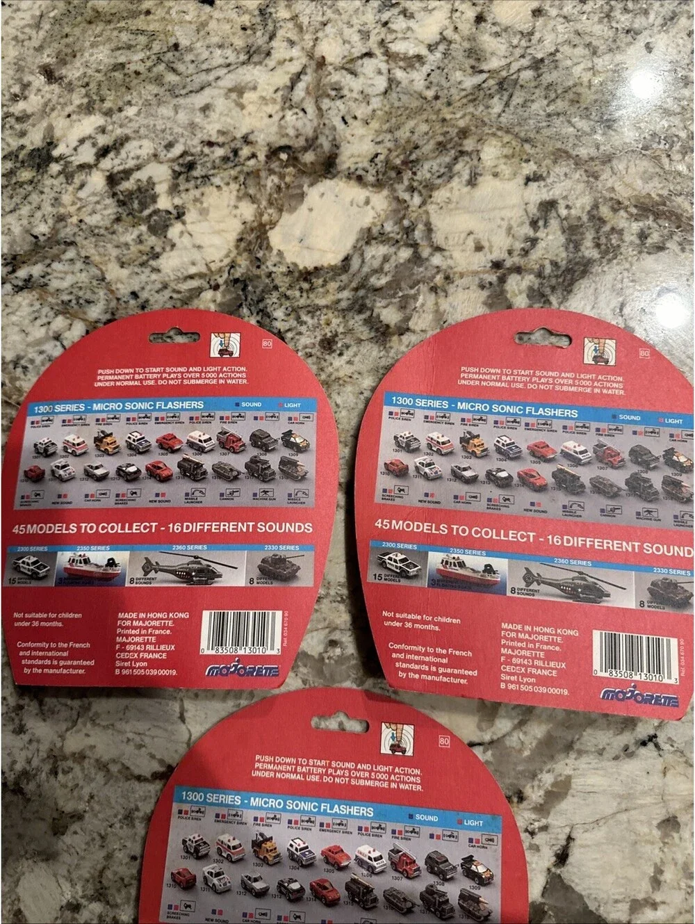 Majorette Micro Sonic Flashers Military Collection Lot Of 3 NEW + FAST SHIPPING